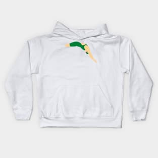 Diving - Green Kids Hoodie